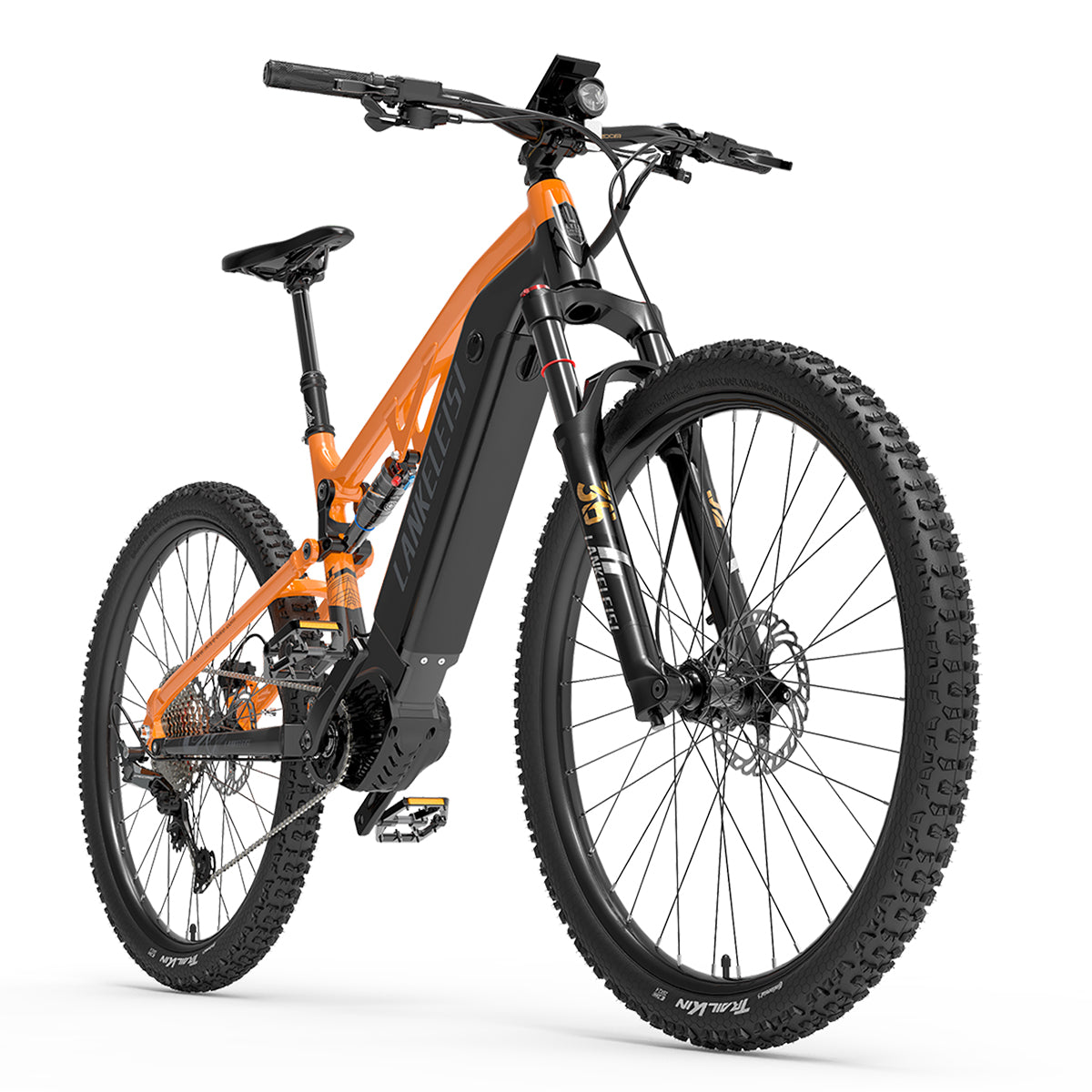 Lankeleisi GT800 mountain electric bike with sturdy frame, fat tires, and handlebars, designed for off-road riding and outdoor adventures.